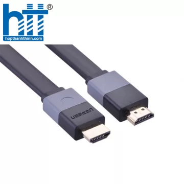 Ugreen 30109 1.5M màu Đen Cáp tín hiệu HDMI vỏ nhựa PVC cao cấp cáp dẹt HD120 20030109