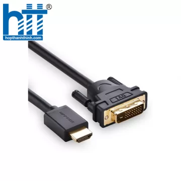 Ugreen 30116 1M màu Đen Cáp chuyển đổi HDMI sang DVI 24 + 1 thuần đồng HD106 20030116