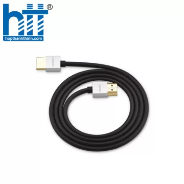Ugreen 30477 1.5M màu Bạc Cáp tín hiệu HDMI chuẩn 2.0 sợi siêu nhỏ cao cấp HD117 20030477