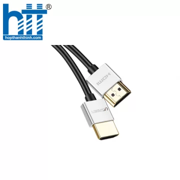 Ugreen 30478 2M màu Bạc Cáp tín hiệu HDMI chuẩn 2.0 sợi siêu nhỏ cao cấp HD117 20030478
