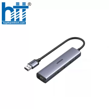 Hub chia USB 3.0 Type-A ra 4 cổng USB 3.0 tốc độ 5Gbps dây bọc dù vỏ nhôm Ugreen 20805