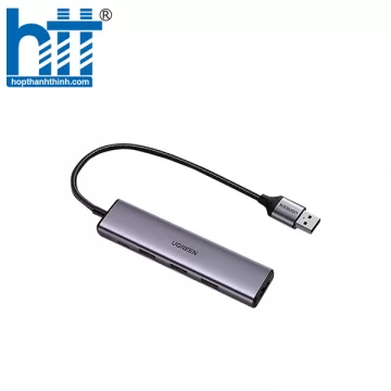 Hub chia USB 3.0 Type-A ra 4 cổng USB 3.0 tốc độ 5Gbps dây bọc dù vỏ nhôm Ugreen 20805