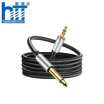UGREEN 40805 3M MÀU ĐEN CÁP ÂM THANH 3.5MM SANG 6.5MM CAO CẤP AV127