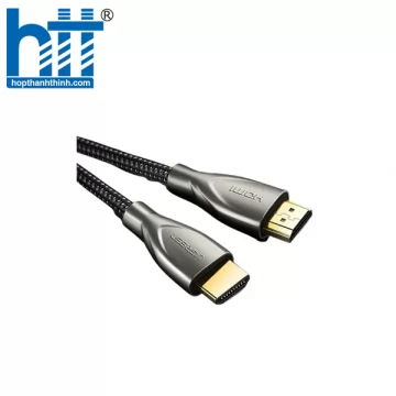 UGREEN 50110 5M MÀU ĐEN CÁP TÍN HIỆU HDMI CHUẨN 2.0 DÂY BỌC LƯỚI ĐẦU HỢP KIM CAO CẤP HD131