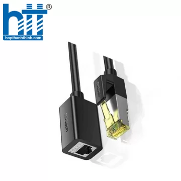 Ugreen 80411 1M Cat7 Od6.5Mm Đen Nam Đến Nữ Đồng Nguyên Chất Ethernet Nối Dài NW148 10080411