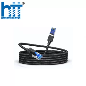 Cáp mạng Cat8 đúc sẵn bọc dù dài 1M Ugreen 80429 cao cấp