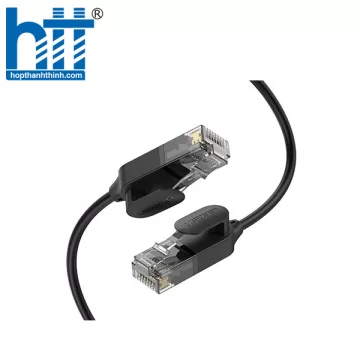 Ugreen 70653 3M 10Gbps 500MHz cat6a màu đen siêu mỏng OD2.8mm cáp mạng Utp LAN Ethernet toàn đồng NW122 20070653