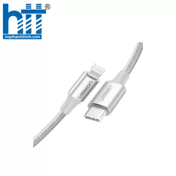 Ugreen 70524 1.5m cáp usb type c ra lightning 2.0 màu trắng US304 20070524