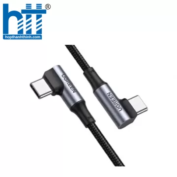 Ugreen 70529 1M 60W Đen Góc USB Loại C Sang C Góc 3A Cáp Dữ Liệu US323 10070529