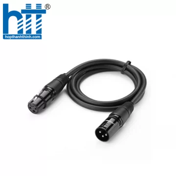 Ugreen 20714 10M Màu Đen Cáp nối dài Microphone cannon âm thanh AV130 20020714