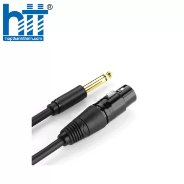 Ugreen 20717 1M màu Đen Cáp âm thanh 6.5mm sang cannon âm AV131 20020717