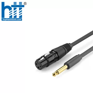 Ugreen 20717 1M màu Đen Cáp âm thanh 6.5mm sang cannon âm AV131 20020717