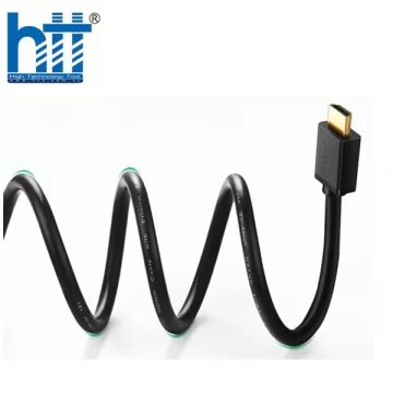 Cáp HDMI 1.5m Ugreen 60820 màu Đen trơn chuẩn 1.4 hỗ trợ phân giải 4K * 2K