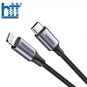 Cáp sạc, dữ liệu USB Type-C to Lightning dài 2M chuẩn MFI Apple, sạc nhanh 3A Ugreen 60761