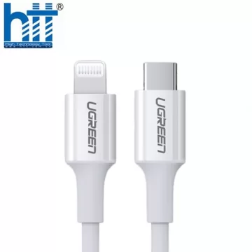 Cáp USB-C to Lightning 1m Ugreen 90447 (Trắng)