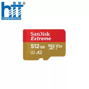 Thẻ nhớ Micro SDXC Sandisk Extreme V30 A2 190MB/s 512GB