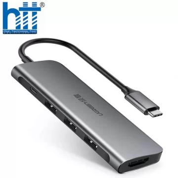Cáp Chuyển USB Type C to HDMI kèm Hub USB 3.0 3 Cổng Cao Cấp Ugreen 70495