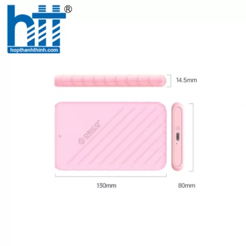 HỘP BOX ĐỰNG Ổ CỨNG 2,5 INCH USB-C ORICO 25PW1-C3-PK-EP MÀU HỒNG