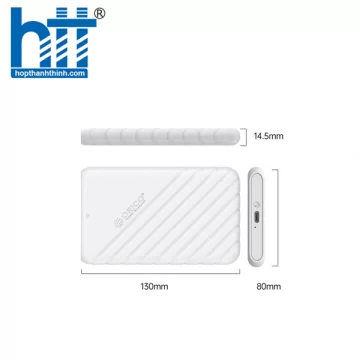 HỘP BOX ĐỰNG Ổ CỨNG 2,5 INCH USB-C ORICO 25PW1-C3-WH-EP MÀU TRẮNG
