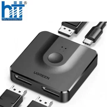 Bộ gộp Displayport 2 ra 1 hỗ trợ 4K Ugreen 60622