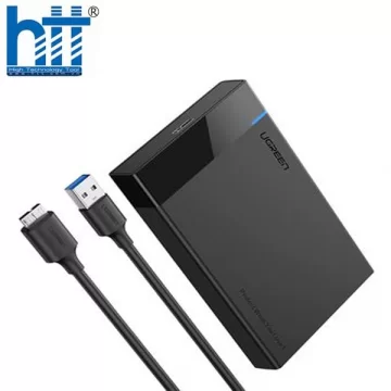 Vỏ ổ cứng SATA 2,5 inch Ugreen 50956 với cáp Micro USB to USB-A (Xám nhạt)