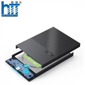 Vỏ ổ cứng Urgeen 30727 2,5 inch với cáp USB-C sang USB-A 6G