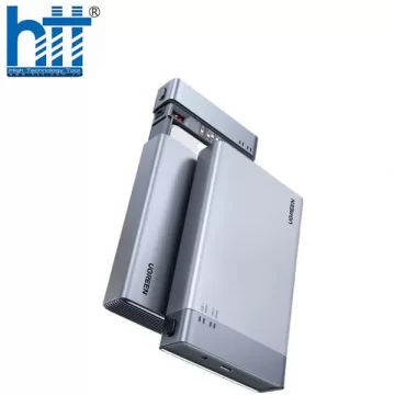 Box đọc ổ cứng 2.5 Dual Ugreen 80857 USB Type-C 3.1 Gen 2
