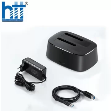 Dock đựng ổ cứng kép Sata 2.5/3.5inch chuẩn USB 3.0 Ugreen 50857