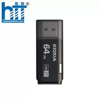 USB 64GB Kioxia 3.2 Gen 1 U301 - LU301K064GG4 (Đen)