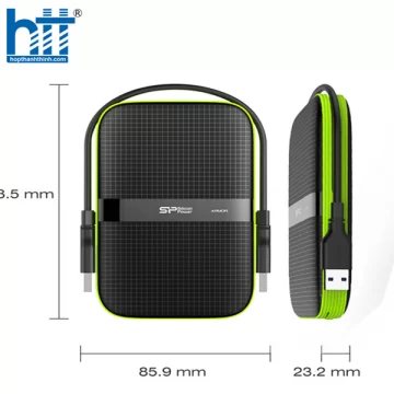 Ổ CỨNG DI ĐỘNG 2.5 INCH SILICON POWER ARMOR A60 2TB SP020TBPHDA60S3K (USB TYPE A)