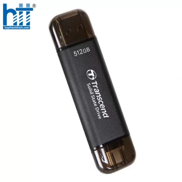 Ổ CỨNG DI ĐỘNG PORTABLE SSD 512GB TRANSCEND ESD310C MÀU ĐEN