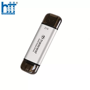 Ổ CỨNG DI ĐỘNG PORTABLE SSD 2TB TRANSCEND ESD310S MÀU BẠC