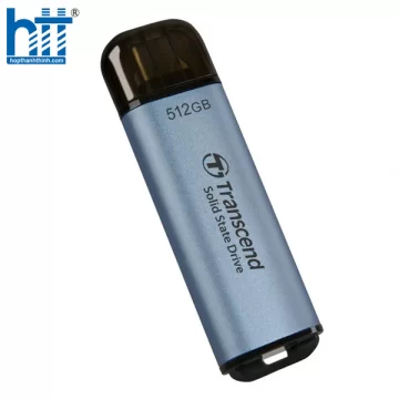 Ổ CỨNG DI ĐỘNG PORTABLE SSD 512GB TRANSCEND ESD300C MÀU XANH BLUE