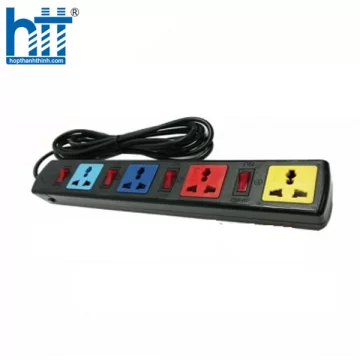 Ổ CẮM ĐIỆN LIOA 4 LỖ 3 CHẤU 3M (4D32N)