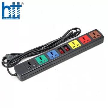 Ổ CẮM LIOA 6 LỖ 3 CHẤU 6D32N DÂY DÀI 3M