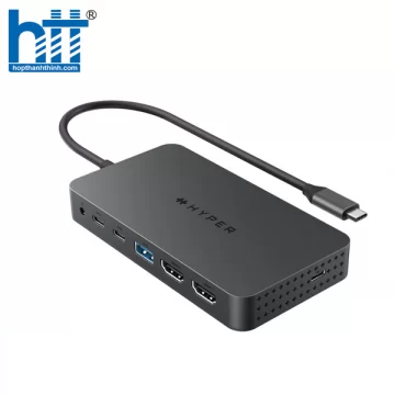 CỔNG CHUYỂN HYPERDRIVE NEXT DUAL 4K HDMI 7 PORT USB-C XUẤT 2 MÀN HÌNH ĐỘC LẬP CHO MACBOOK M1/M2/M3 – HD7002GL