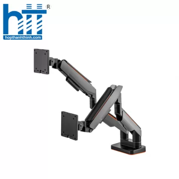 GIÁ ĐỠ 2 MÀN HÌNH HUMANMOTION T9 PRO II DUAL MÀU XÁM (23-43 INCH)