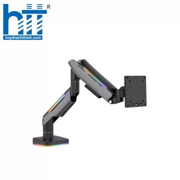 GIÁ ĐỠ MÀN HÌNH HUMANMOTION T9 PRO II LED RGB MÀU XÁM (23-43 INCH)
