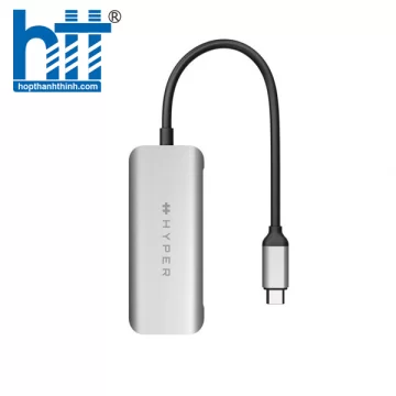 CỔNG CHUYỂN HYPERDRIVE FOR MACBOOK/PC/IPHONE 15 HDMI 4K60HZ 4-IN-1 USB-C HUB (HD41)