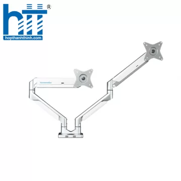 GIÁ TREO 2 MÀN HÌNH HUMAN MOTION T2-2 MÀU TRẮNG