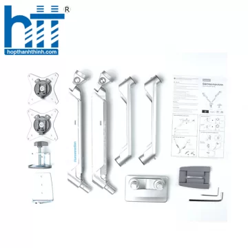 GIÁ TREO 2 MÀN HÌNH HUMAN MOTION T2-2 MÀU TRẮNG