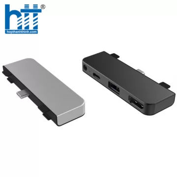 CỔNG CHUYỂN CHUYÊN DỤNG HYPERDRIVE IPAD PRO/MACBOOK/SURFACE/IPHONE 15 4 IN 1 HDMI 4K/30HZ USB-C HUB – HD319E