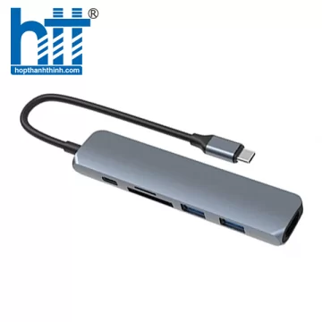 CỔNG CHUYỂN HYPERDRIVE BAR 6 IN 1 USB-C HUB FOR MACBOOK, SURFACE, PC/IPHONE 15 – HD22E
