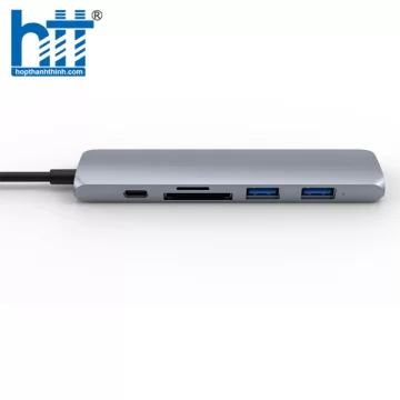 CỔNG CHUYỂN HYPERDRIVE BAR 6 IN 1 USB-C HUB FOR MACBOOK, SURFACE, PC/IPHONE 15 – HD22E