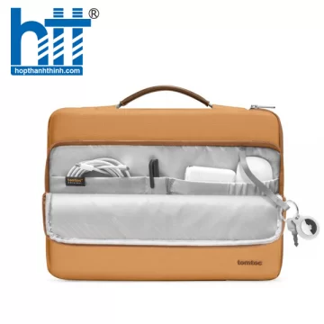 TÚI XÁCH CHỐNG SỐC TOMTOC (USA) BRIEFCASE MACBOOK PRO / AIR 13″ BRONZE A14C2Y1