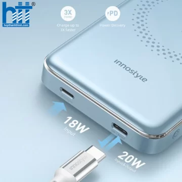 Sạc dự phòng Innostyle PowerMag Slim IM20PD 10000mAh IM20PDBB (Xanh)