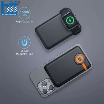 Sạc dự phòng Innostyle Magsafe Powermag Duo 2-in-1 10000mAh IW202BLK (Black)