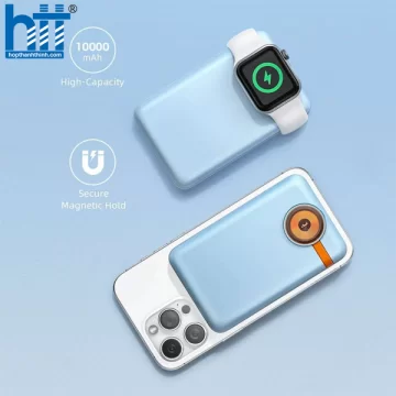 Sạc dự phòng Innostyle Magsafe Powermag Duo 2-in-1 10000mAh IW202BB (Blue)