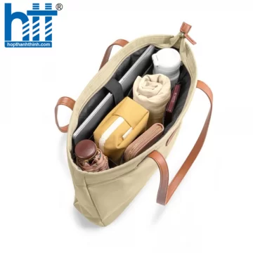 TÚI XÁCH TOMTOC (USA) TOTE HANDBAG FOR MACBOOK 16″ – T23L1 (A53E2) KHAKI