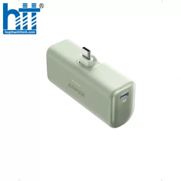Pin Dự Phòng Anker Nano 5000 12W (Built-In Lightning Connector) - A1645 Green